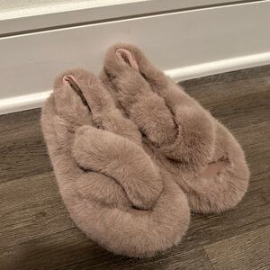 Dolls kill fuzzy house slippers